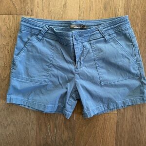 Prana Tess blue canvas women’s shorts size 10